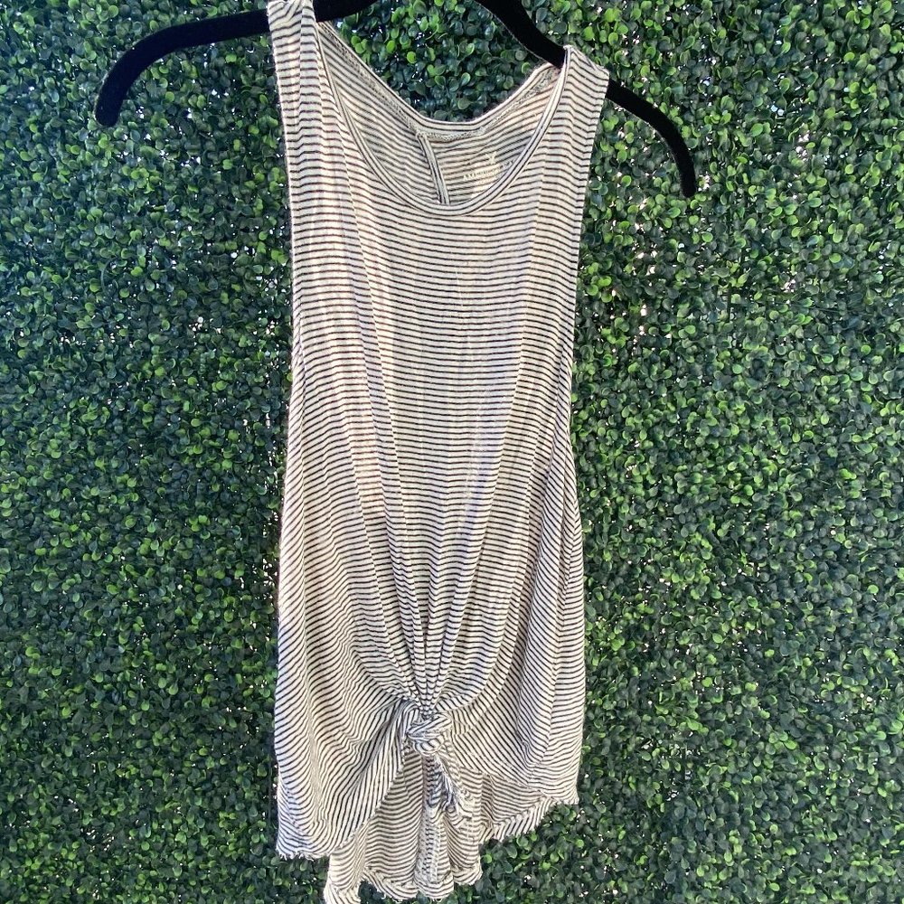 Black & White Striped Women's Tank Top